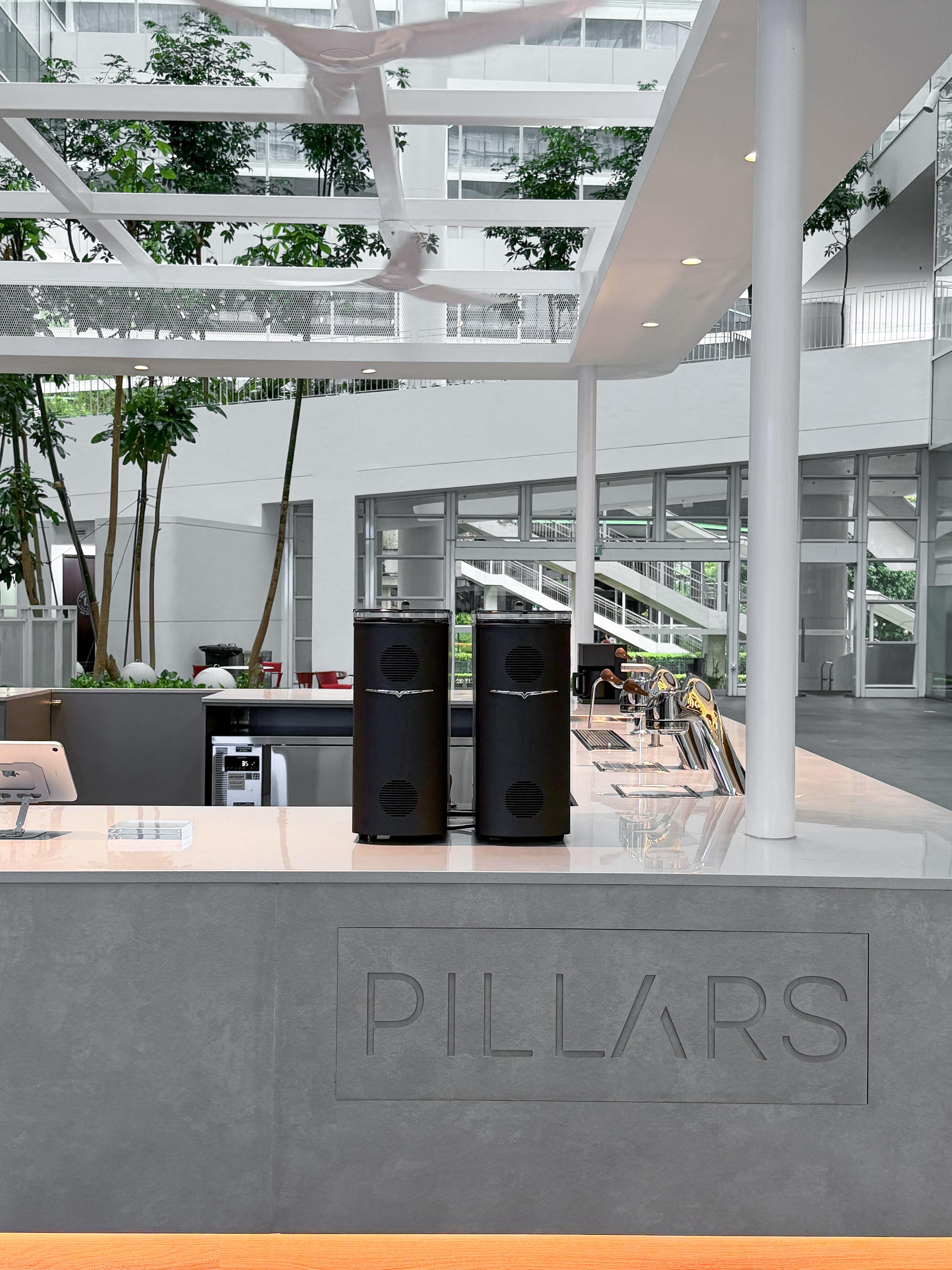 The Pillars Coffee espresso bar at Solaris, Fusionopolis